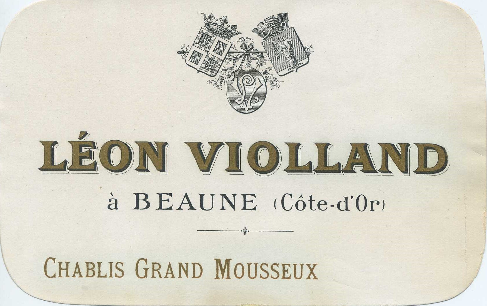 Ancienne étiquette De Vin Alexandre Fellot Pommard Mousseux, Vintage